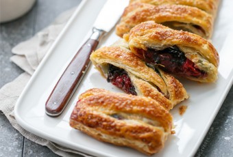 Braided Tart Cherry & Chocolate Danish Pastries