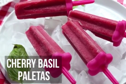 Blend together frozen Montmorency tart cherries and basil for a refreshing snack that’s sure to satisfy.