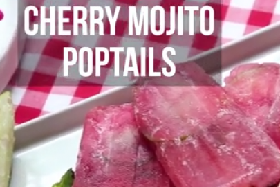 Mix up these poptails made with fresh mint, Montmorency tart cherries and white rum— they’re even better than a cocktail!