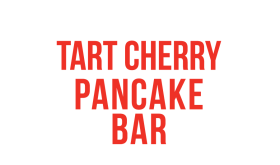 Tart Cherry Pancake Bar Lockup