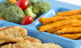 Cherry-Q Dipping Sauce on Lunch Tray