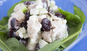 Tart Cherry Spinach Salad Bed