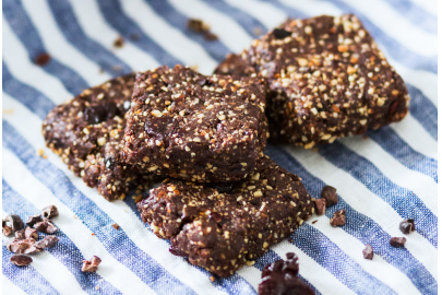 For those of you who like to satisfy your sweet tooth after you sweat, here’s a little something chocolatey.