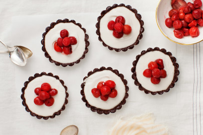 End your meal on a sweet note with these pretty tartelettes made with frozen Montmorency tart cherries.