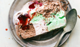 Ice cream is a staple in our fridge and there’s no better way to doctor it up than with homemade tart cherry sauce.