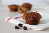 Peanut Butter and Cherry Muffins