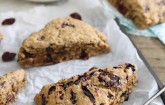 Balsamic Cherry Dark Chocolate Scones