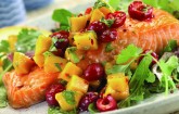 Carmelized Salmon with Cherry Salsa