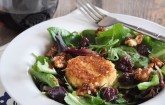 Cherry, Goat Cheese & Candied Walnut Salad with Cherry Balsamic Vinaigrette