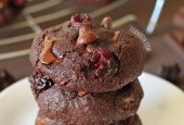 Double Chocolate Cherry Cookies