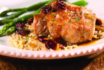 Pork Chops with Cherry Sauce