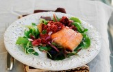 honey-Montmorency tart cherry salmon with cherry salsa