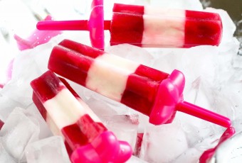 Tart Cherry & Coconut Milk Popsicles