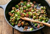 Tart Cherry Glazed Brussels Sprouts