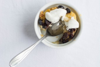 Tart Cherry Bread Pudding