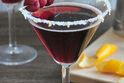 Arm your dinner guests with this Montmorency tart cherry infused martini for a sweet-tart bevvy worthy of the season.