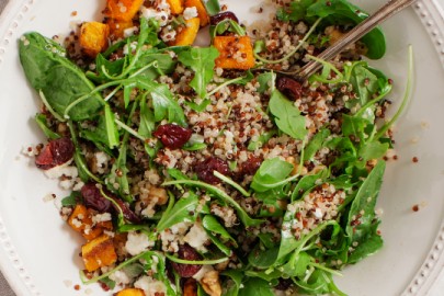 Feta cheese and dried Montmorency tart cherries bring bursts of sweet and tangy flavor to this seasonal salad.