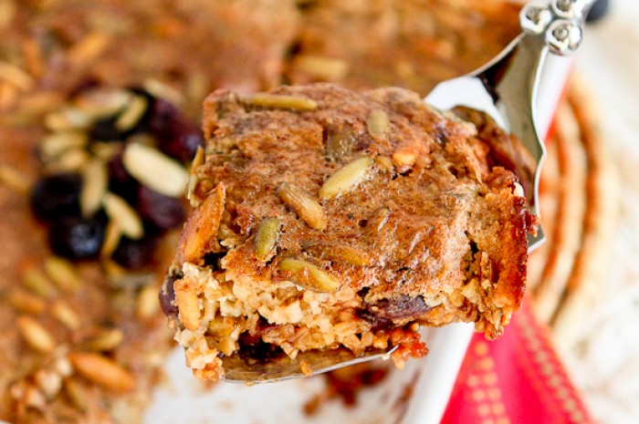 Baked Steel Cut Oatmeal with Tart Cherries & Pepitas - Choose CherriesChoose Cherries