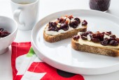 Tart Cherry Chutney Toast