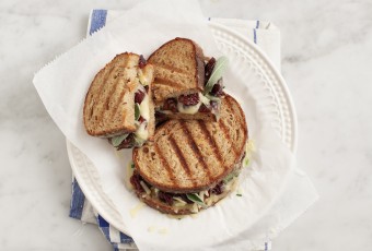 Tart Cherry Grilled Cheese Sandwich with Sage