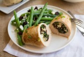 Tart Cherry, Kale, and Feta Stuffed Chicken