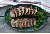 Crockpot Cherry Balsamic Glazed Pork