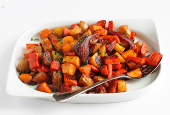 Tart Cherry Glazed Root Vegetables