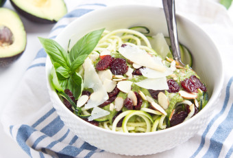 Zucchini Noodles with Creamy Avocado Sauce