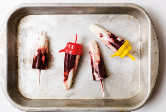 Cherry Mojito Popsicles