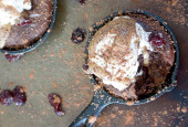 Double Chocolate Cherry Skillet Brownie