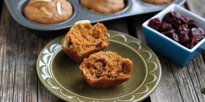 Make Ahead Tart Cherry Muffins for Busy Back-to-School Mornings