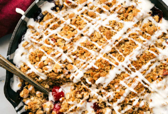 Easy Skillet Montmorency Tart Cherry Crisp