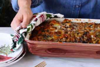 Tart Cherry Breakfast Strata