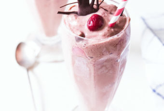 Chocolate Tart Cherry Milkshakes