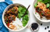 kimchiSkillet-Braised Cherry-Kimchi Chicken