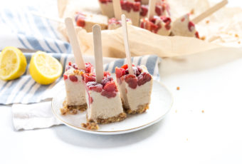 Tart Cherry Cheesecake Pops