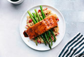 Tart Cherry Chipotle Glazed Salmon