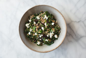 Tart Cherry  Kale Grain Salad