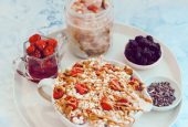 Tart Cherry Almond Butter Overnight Oats