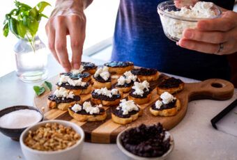 Tart Cherry Bruschetta