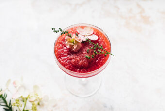 Easy Tart Cherry Frosé