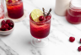 Tart Cherry Lavender Spritz 