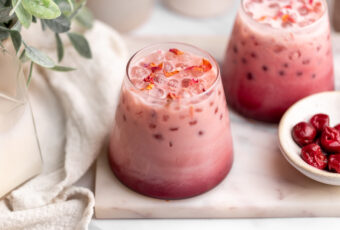 Tart Cherry Iced Rose Moon Milk