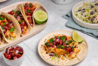 Fish Tacos with Tart Cherry Salsa  