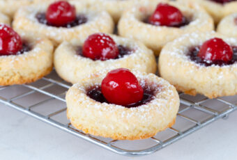 Tart Cherry Thumbprint Cookies